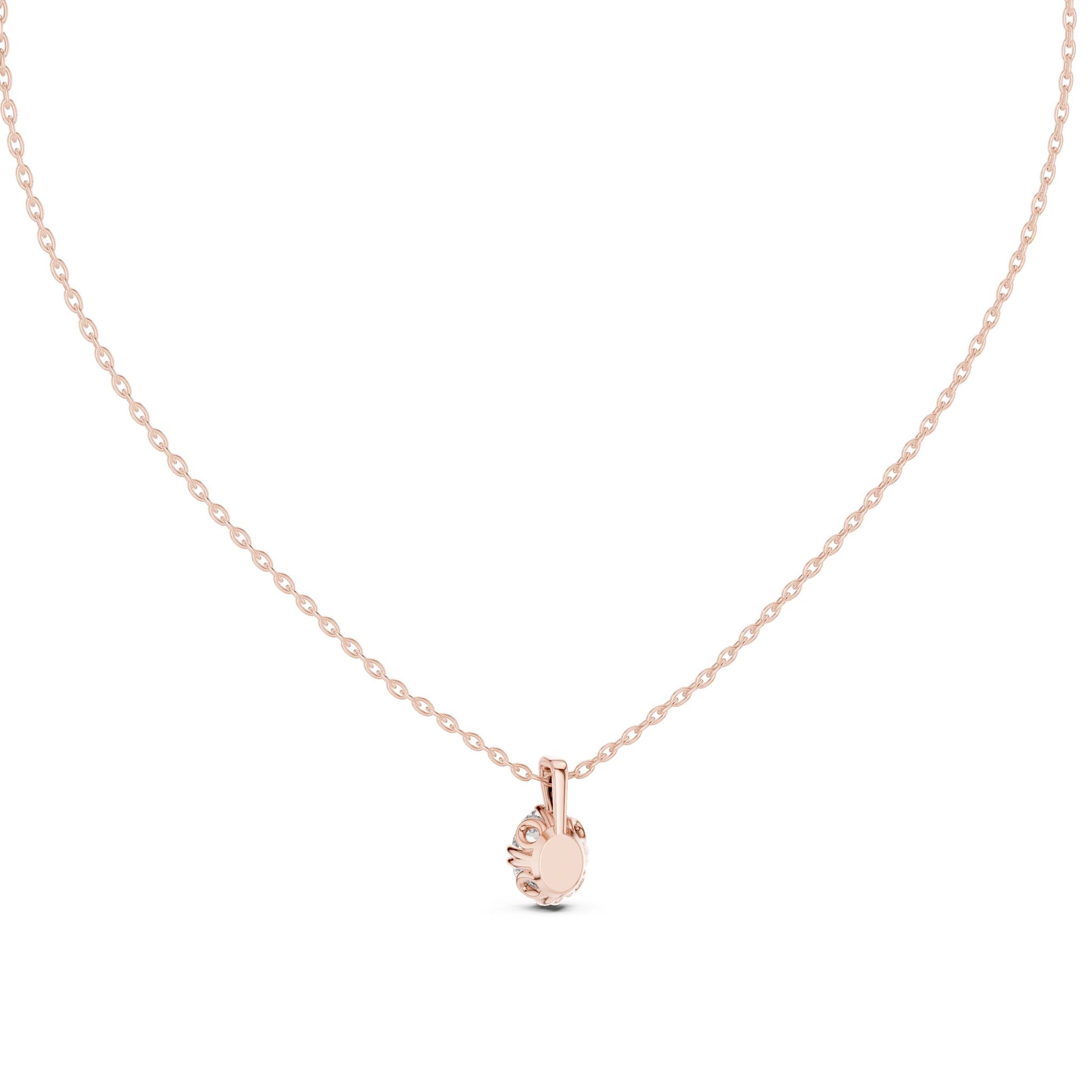 Oval Lab Grown Diamond Pendant