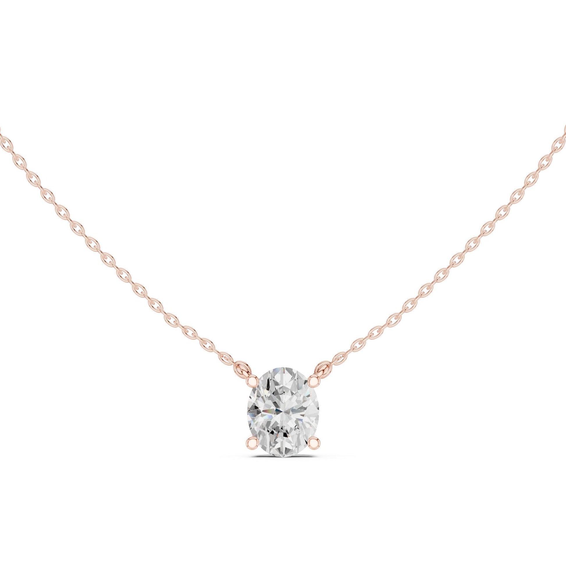 Oval Lab Grown Diamond Pendant
