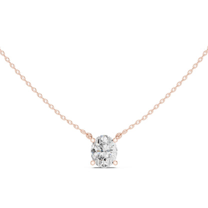 Oval Lab Grown Diamond Pendant