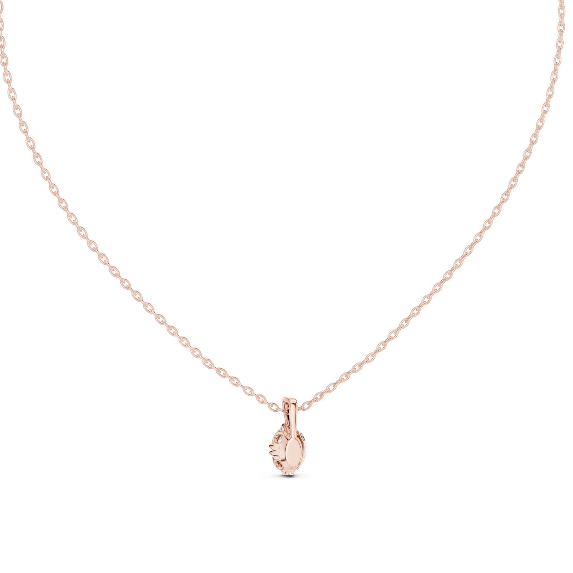Oval Lab Grown Diamond Pendant