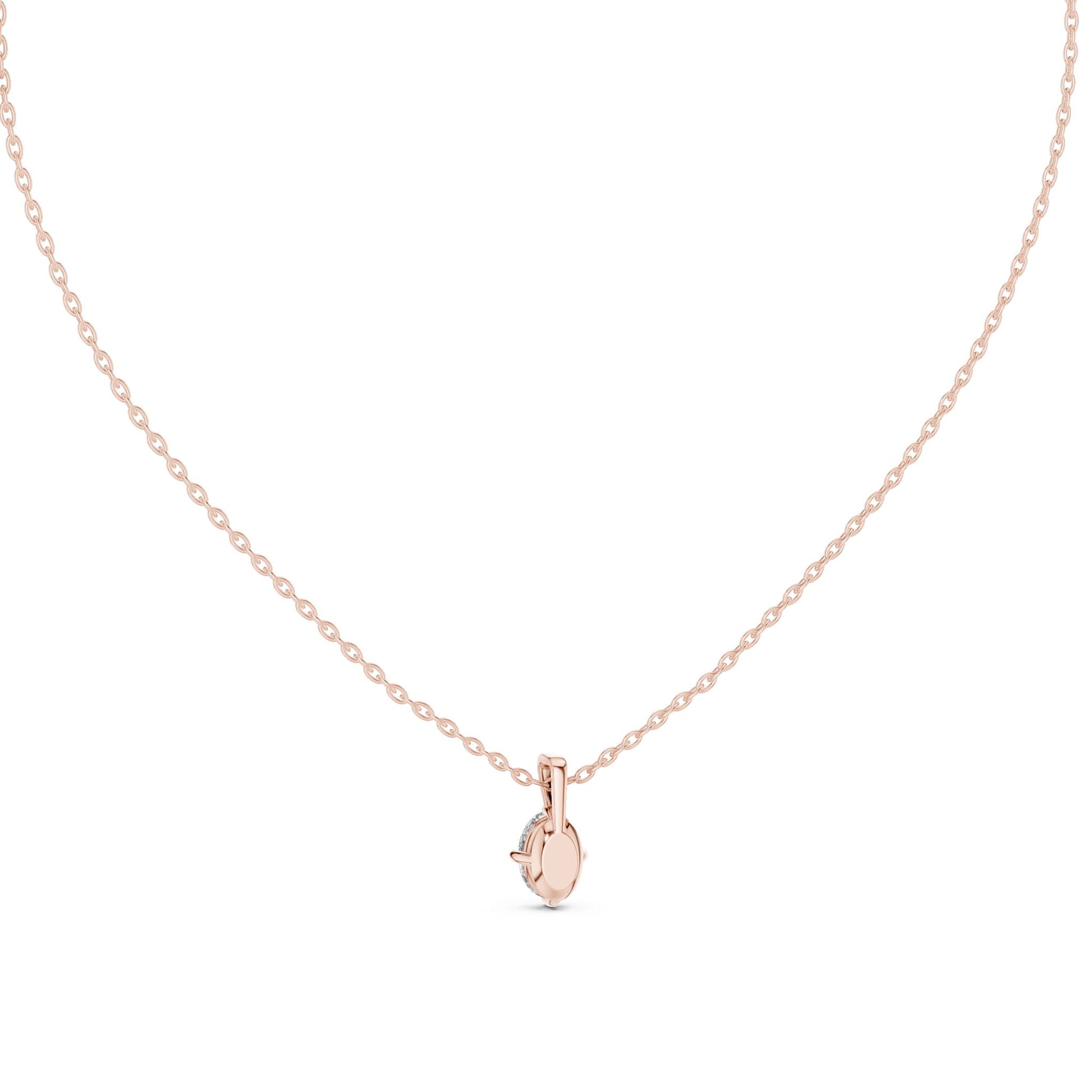 Oval Lab Grown Diamond Pendant