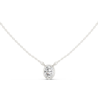 Oval Lab Grown Diamond Pendant
