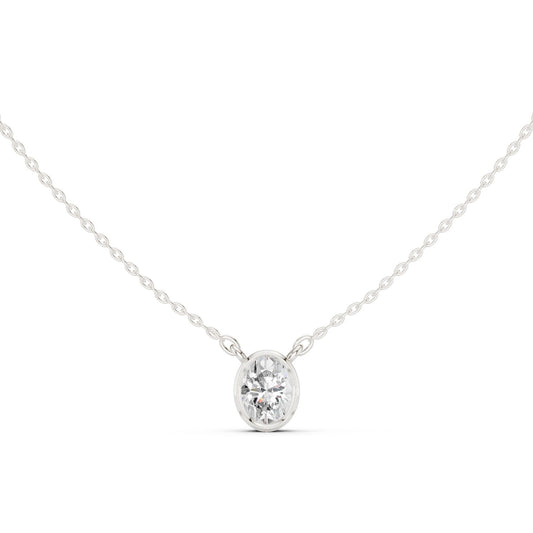 Oval Lab Grown Diamond Pendant