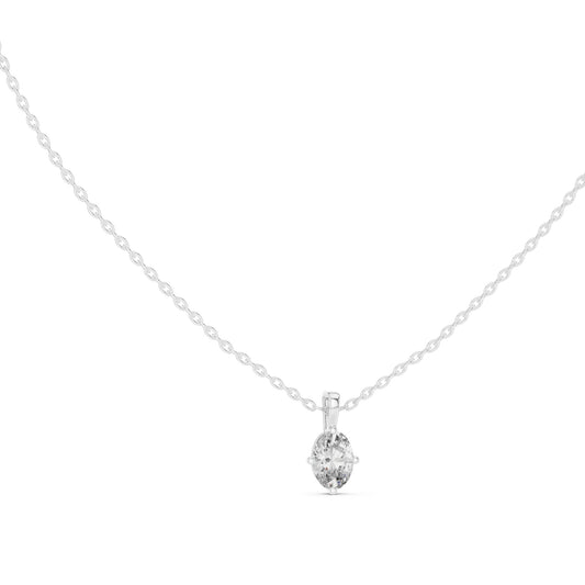 Oval Lab Grown Diamond Pendant