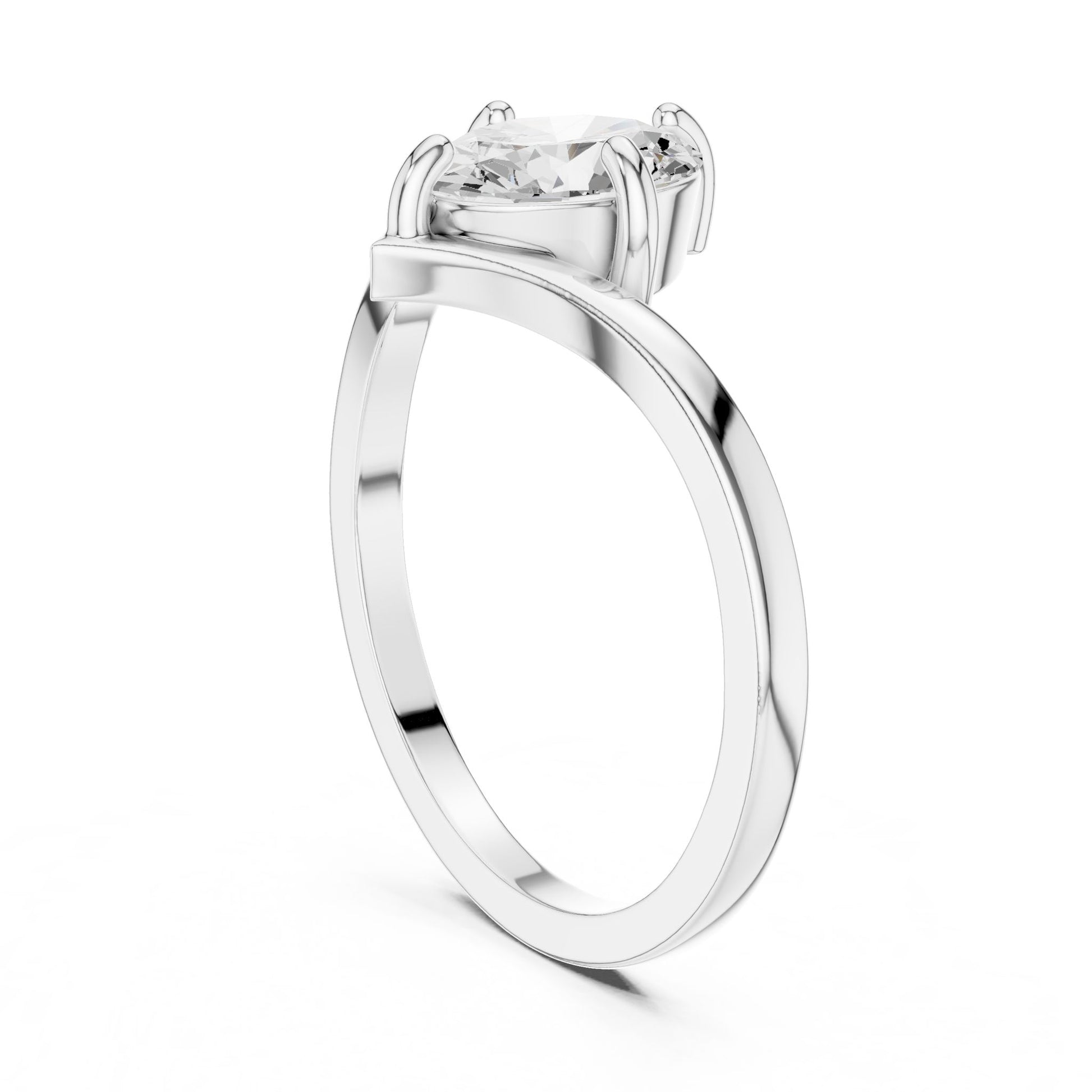 Oval Lab Grown Diamond Solitaire Engagement Ring
