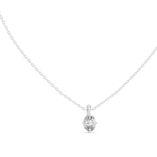 Oval Lab Grown Diamond Pendant