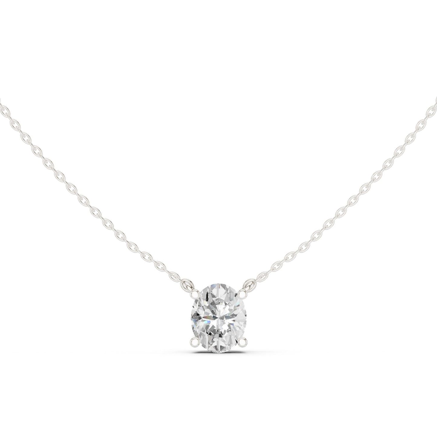 Oval Lab Grown Diamond Pendant