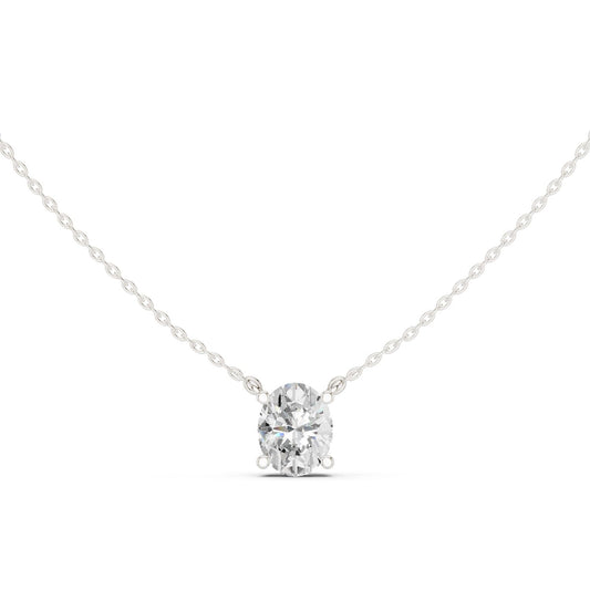 Oval Lab Grown Diamond Pendant