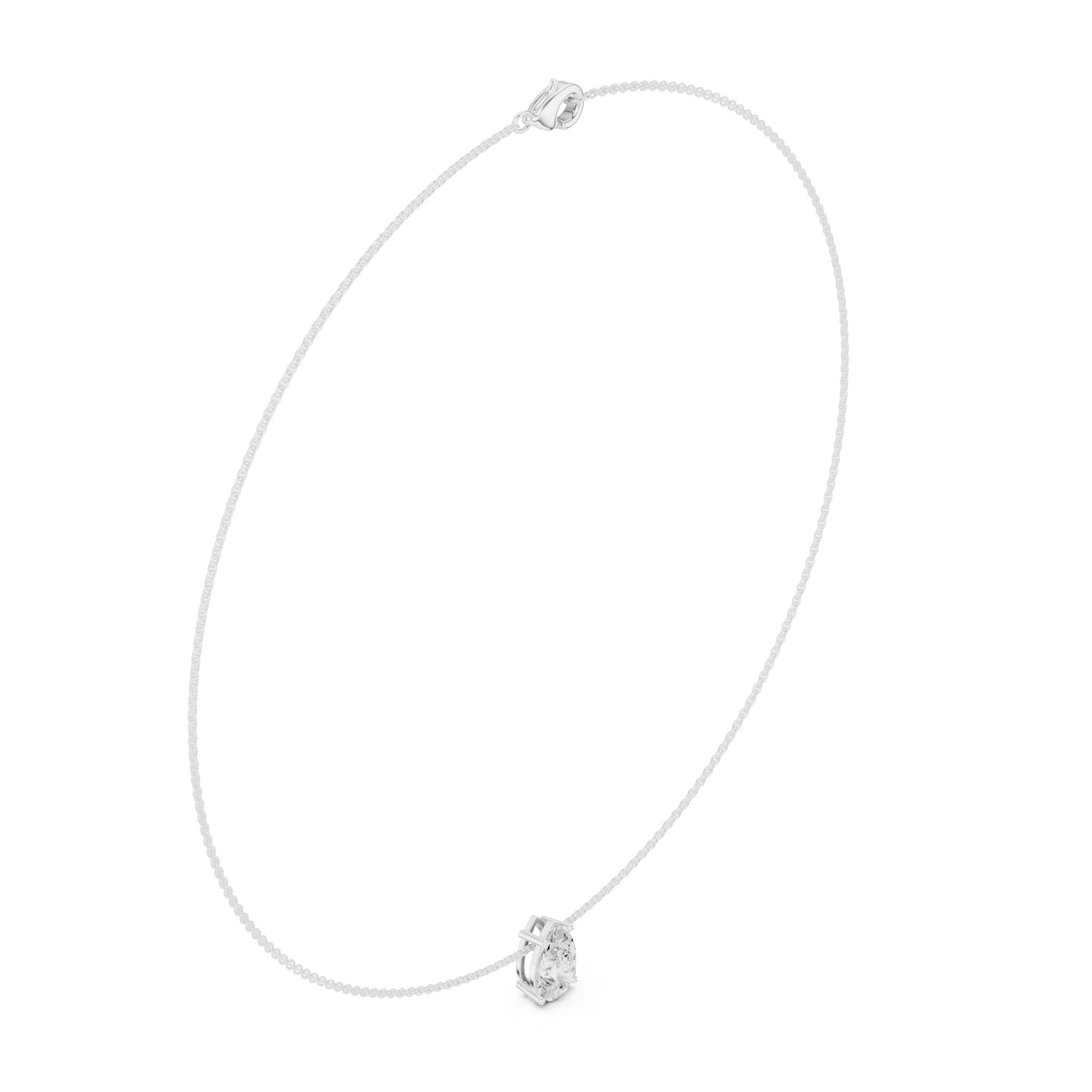 Oval Lab Grown Diamond Pendant