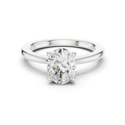 Oval Lab Grown Diamond Solitaire Engagement Ring