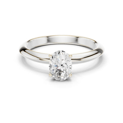 Oval Lab Grown Diamond Solitaire Engagement Ring