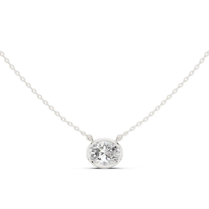 Oval Lab Grown Diamond Pendant