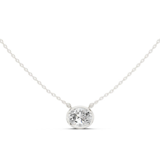 Oval Lab Grown Diamond Pendant