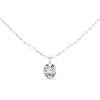 Oval Lab Grown Diamond Pendant