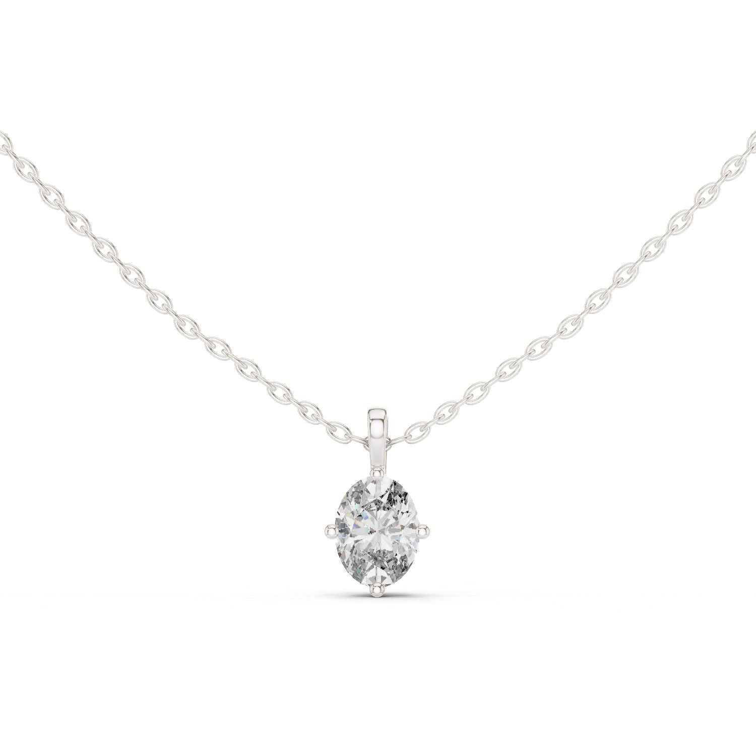 Oval Lab Grown Diamond Pendant