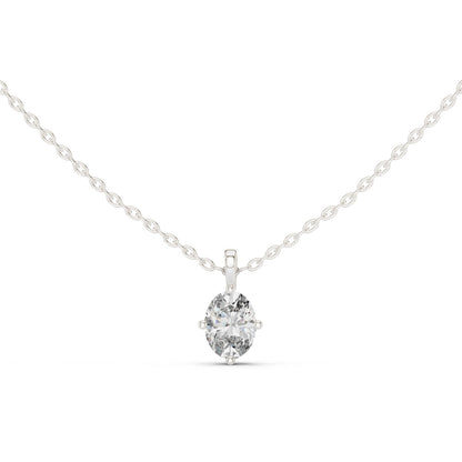 Oval Lab Grown Diamond Pendant