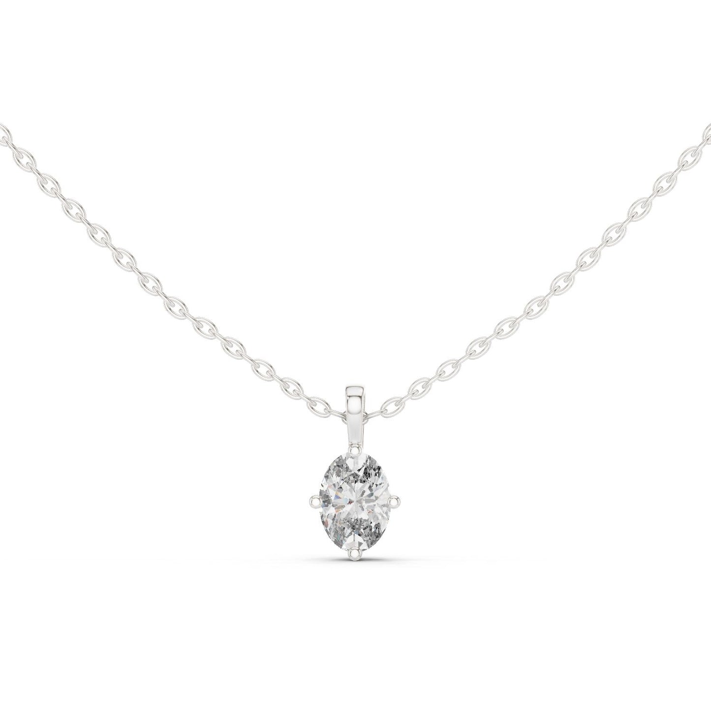 Oval Lab Grown Diamond Pendant