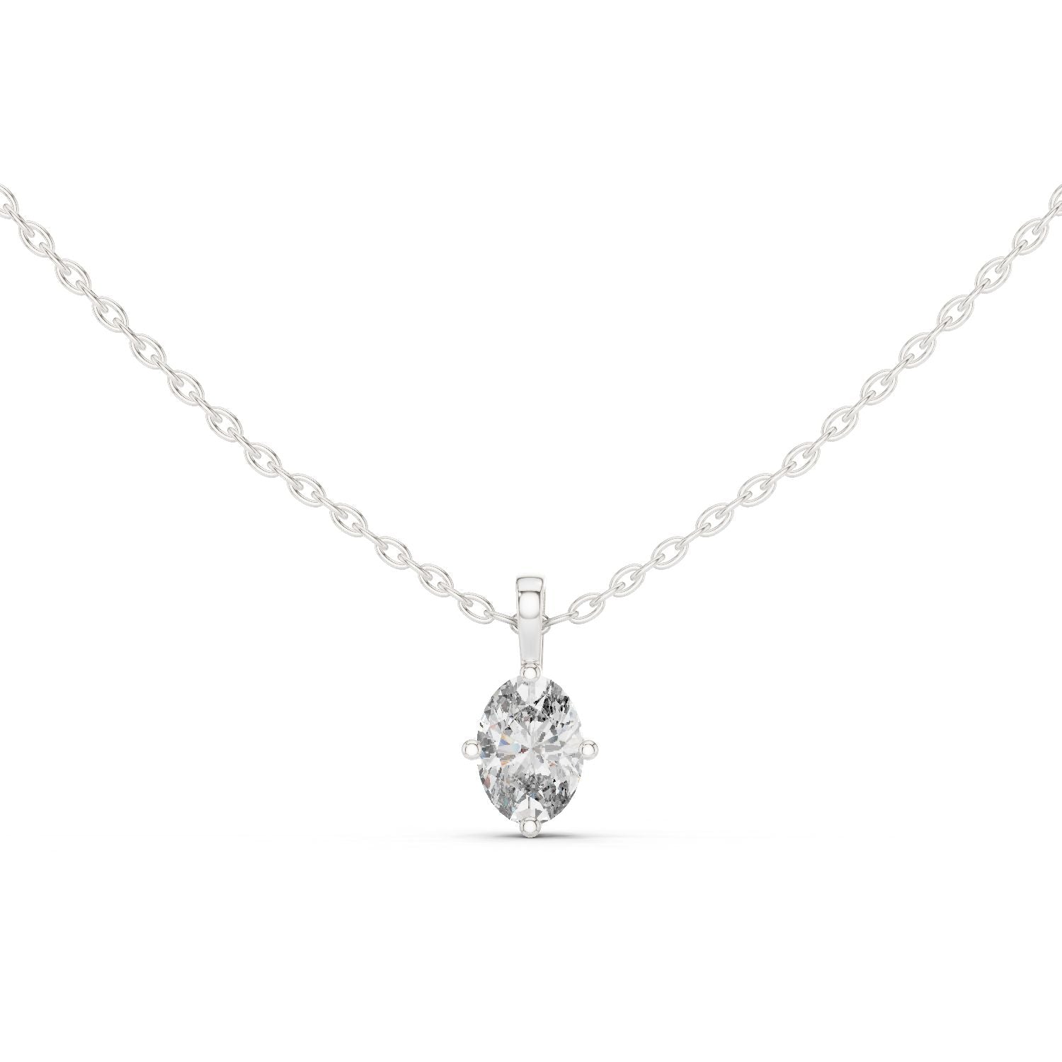 Oval Lab Grown Diamond Pendant