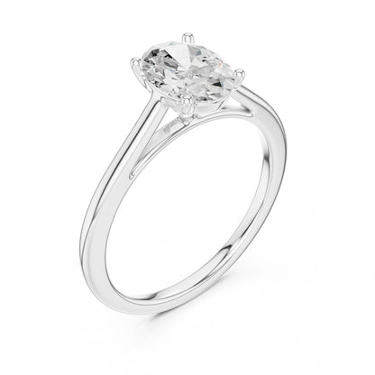 Women's Oval Lab Grown Diamond Ring