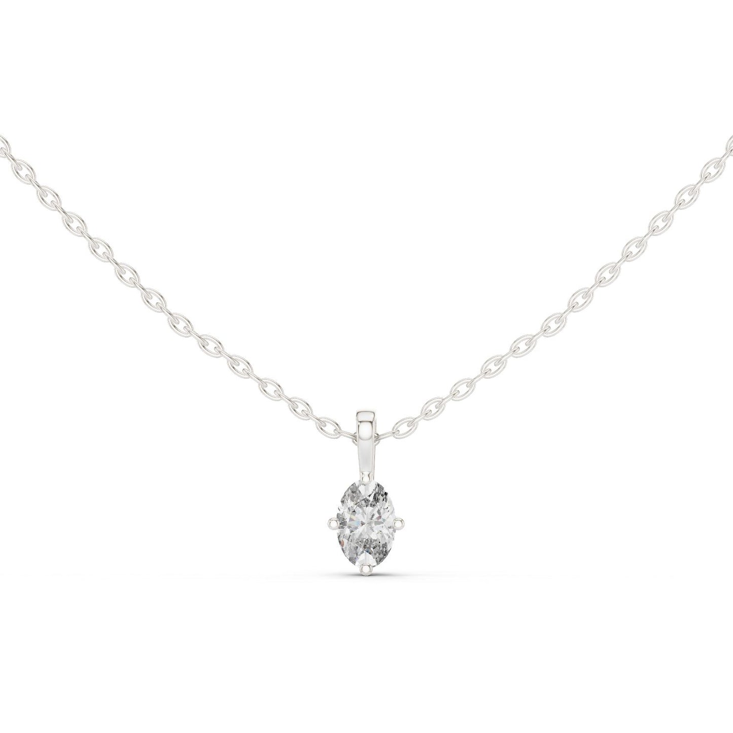 Oval Lab Grown Diamond Pendant