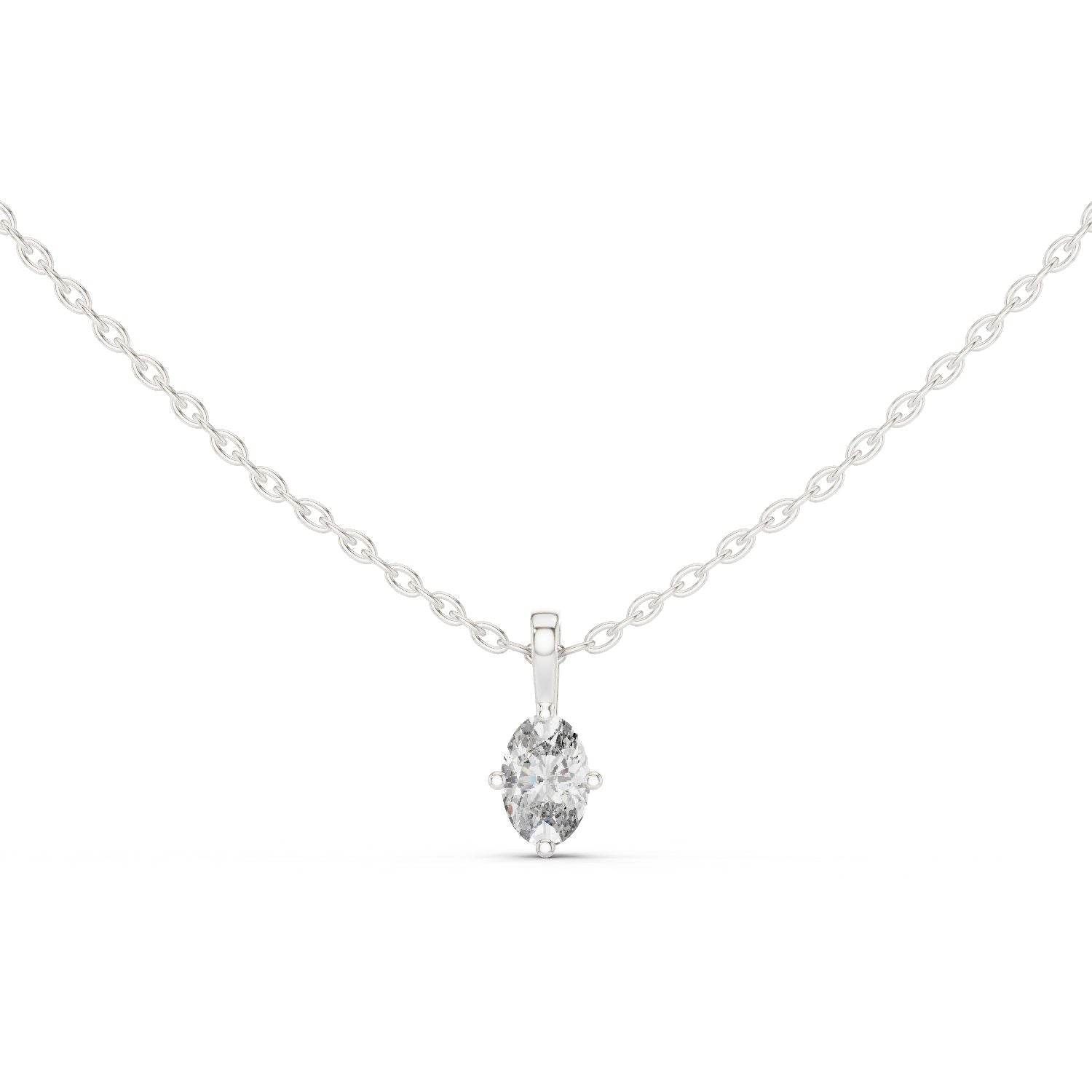 Oval Lab Grown Diamond Pendant