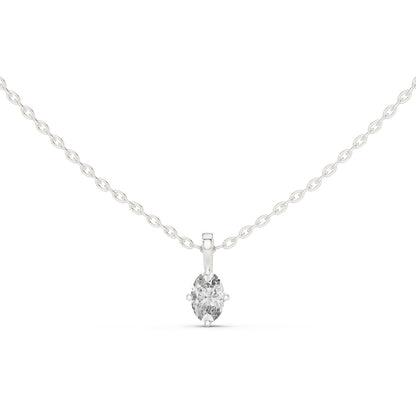 Oval Lab Grown Diamond Pendant