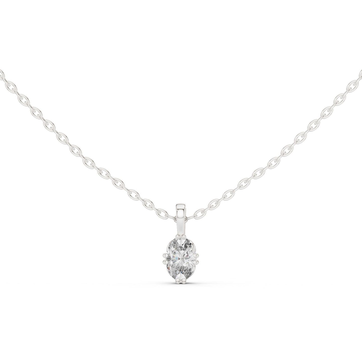 Oval Lab Grown Diamond Pendant