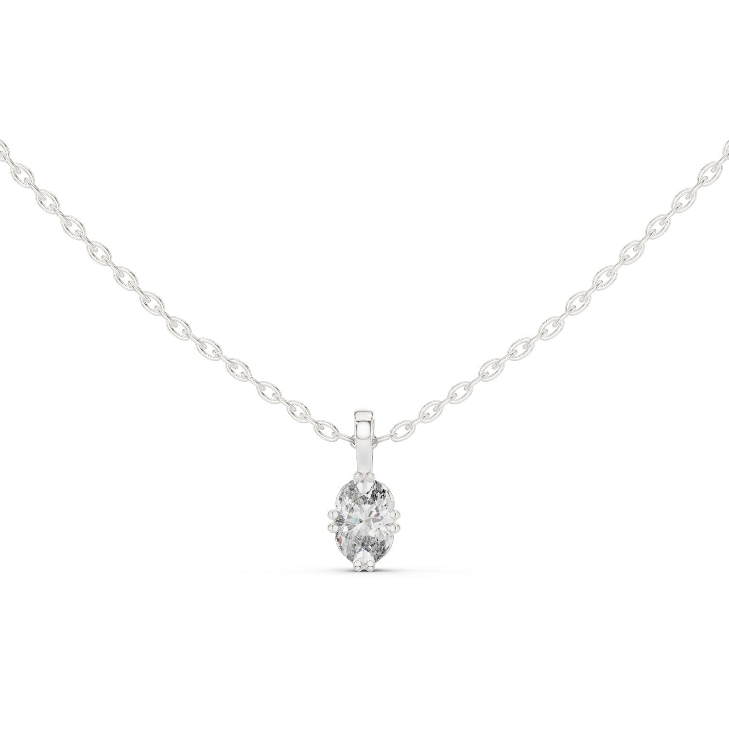 Oval Lab Grown Diamond Pendant