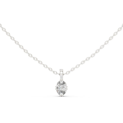 Oval Lab Grown Diamond Pendant
