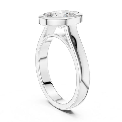 Oval Lab Grown Diamond Solitaire Engagement Ring