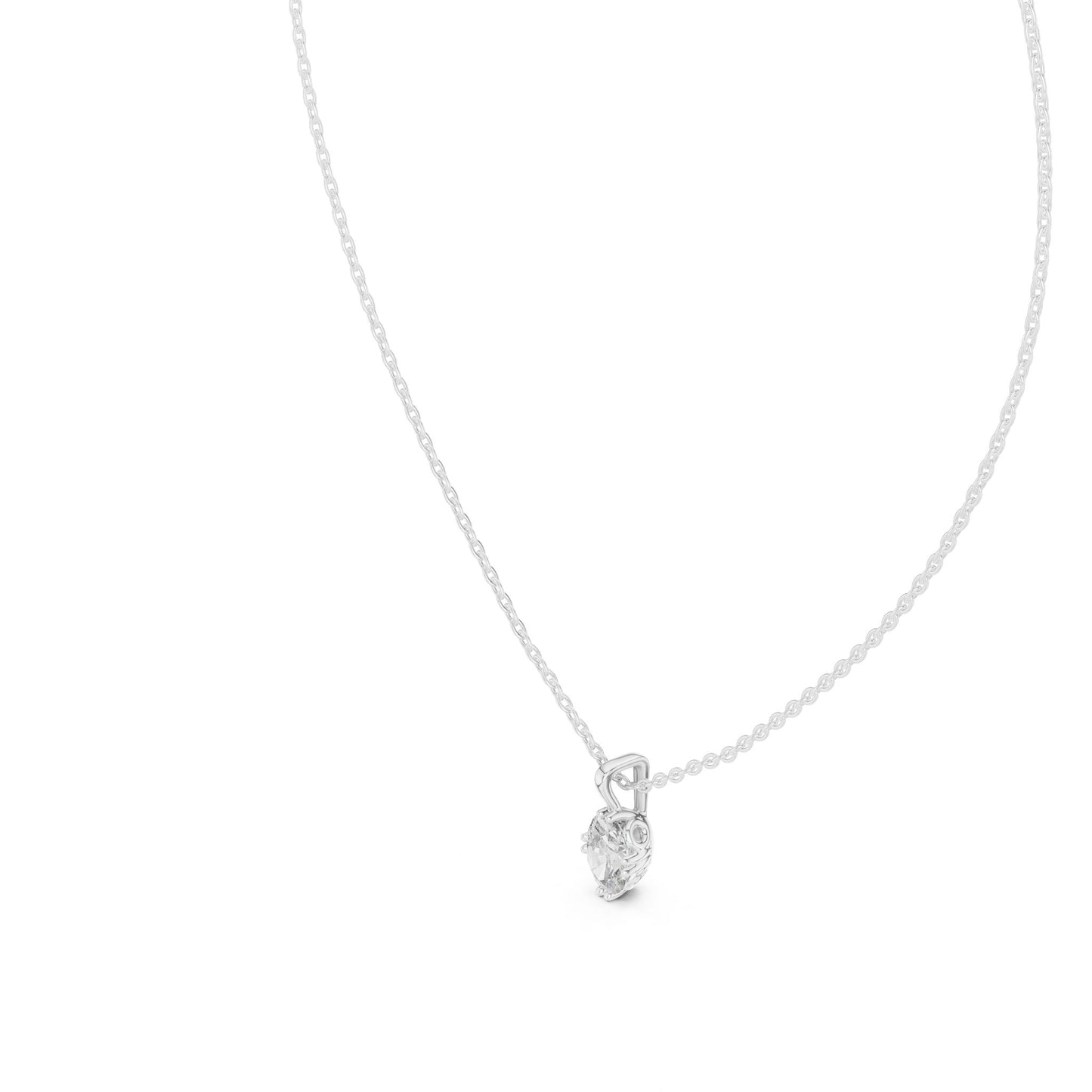 Oval Lab Grown Diamond Pendant