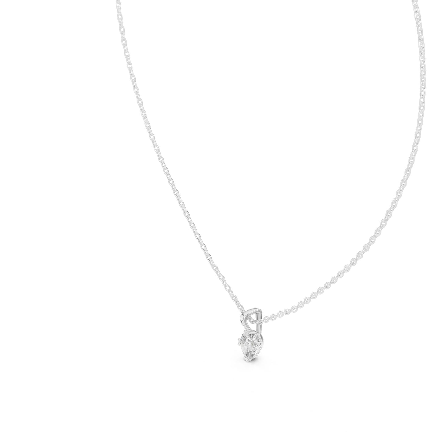 Oval Lab Grown Diamond Pendant