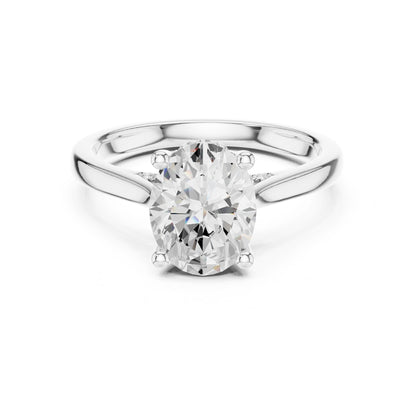 Oval Lab Grown Diamond Solitaire Engagement Ring