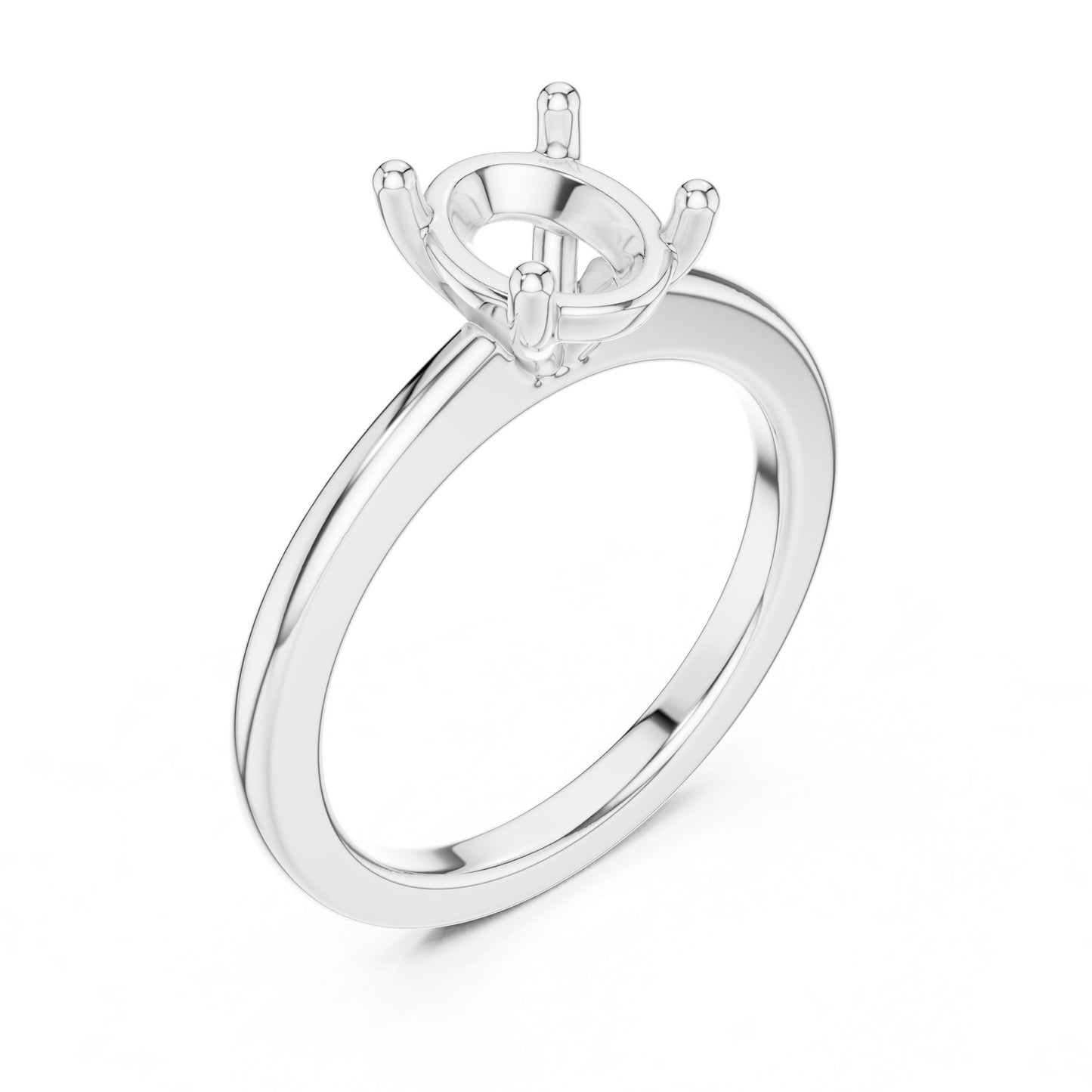 Oval Lab Grown Diamond Solitaire Engagement Ring