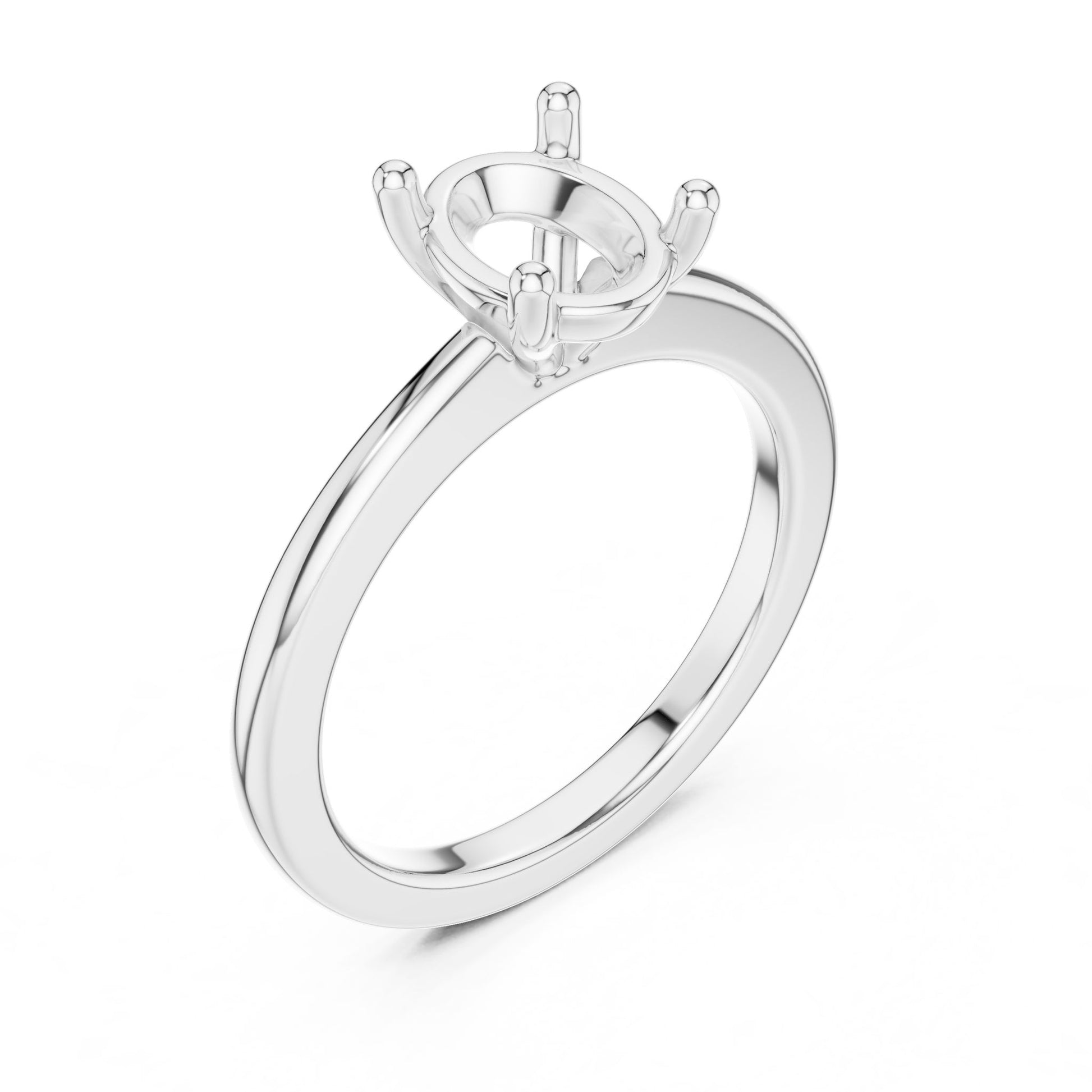 Oval Lab Grown Diamond Solitaire Engagement Ring
