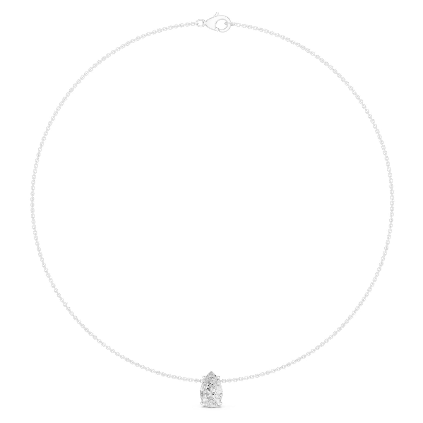 Oval Lab Grown Diamond Pendant