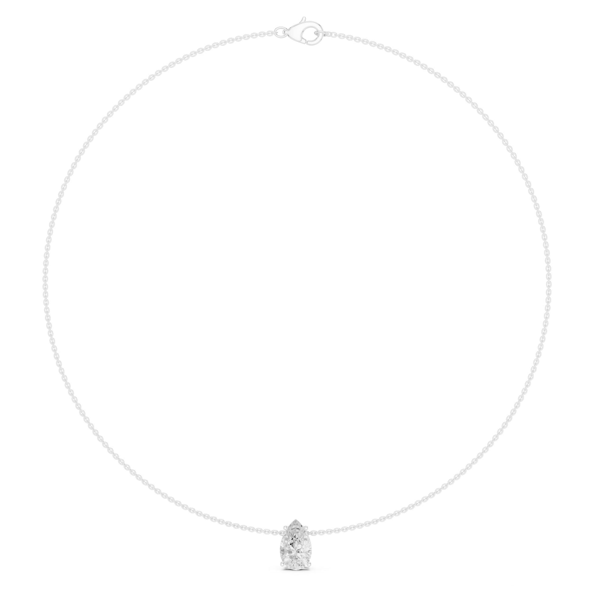 Oval Lab Grown Diamond Pendant