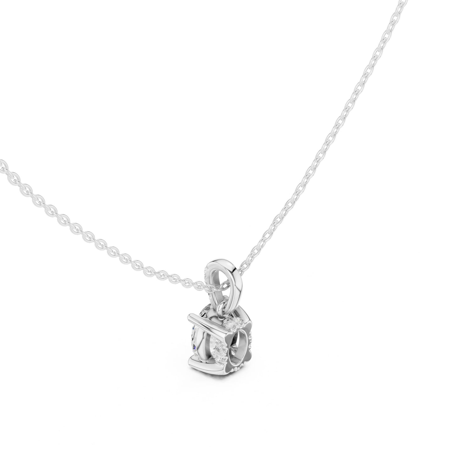 Oval Lab Grown Diamond Pendant