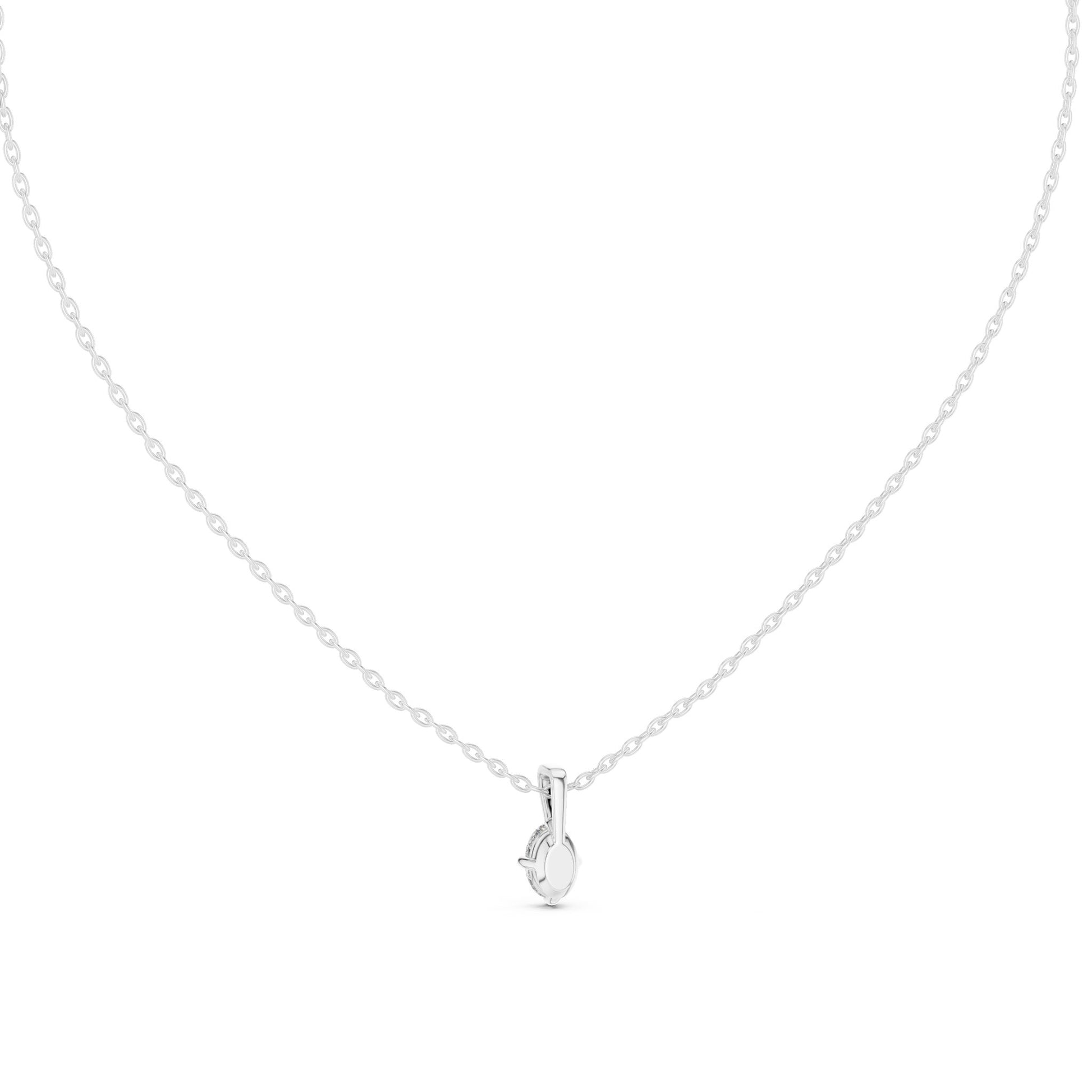 Oval Lab Grown Diamond Pendant