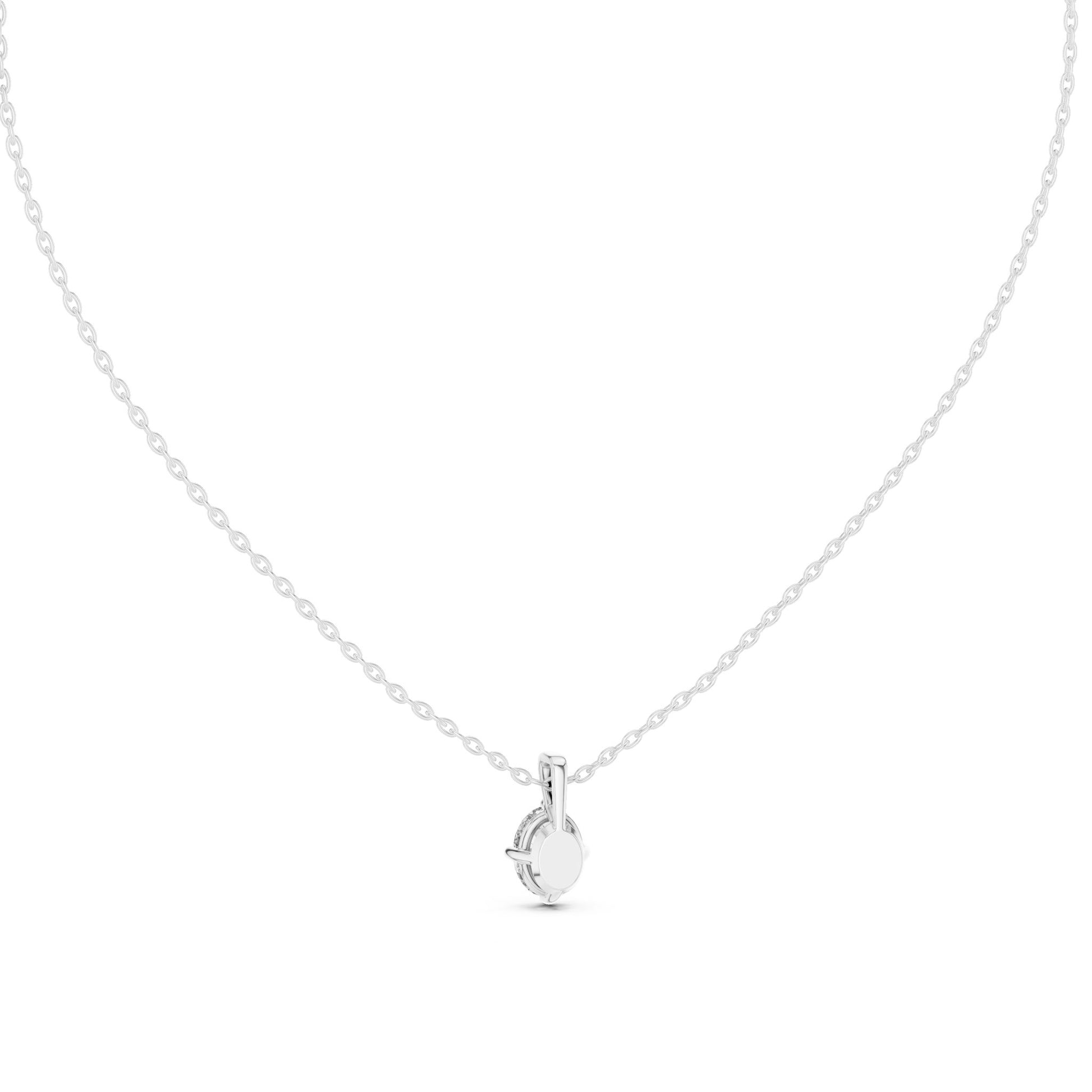 Oval Lab Grown Diamond Pendant