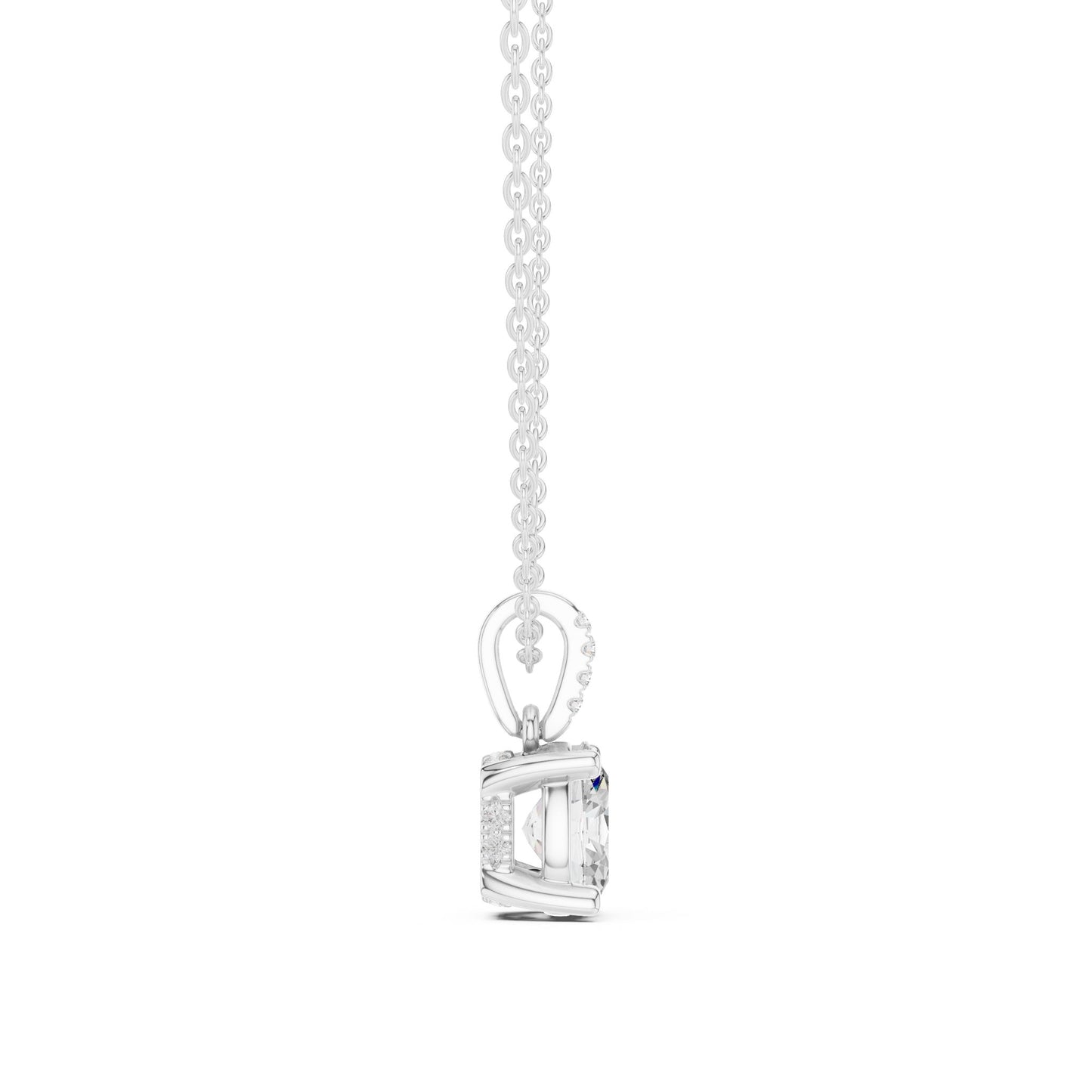 Oval Lab Grown Diamond Pendant