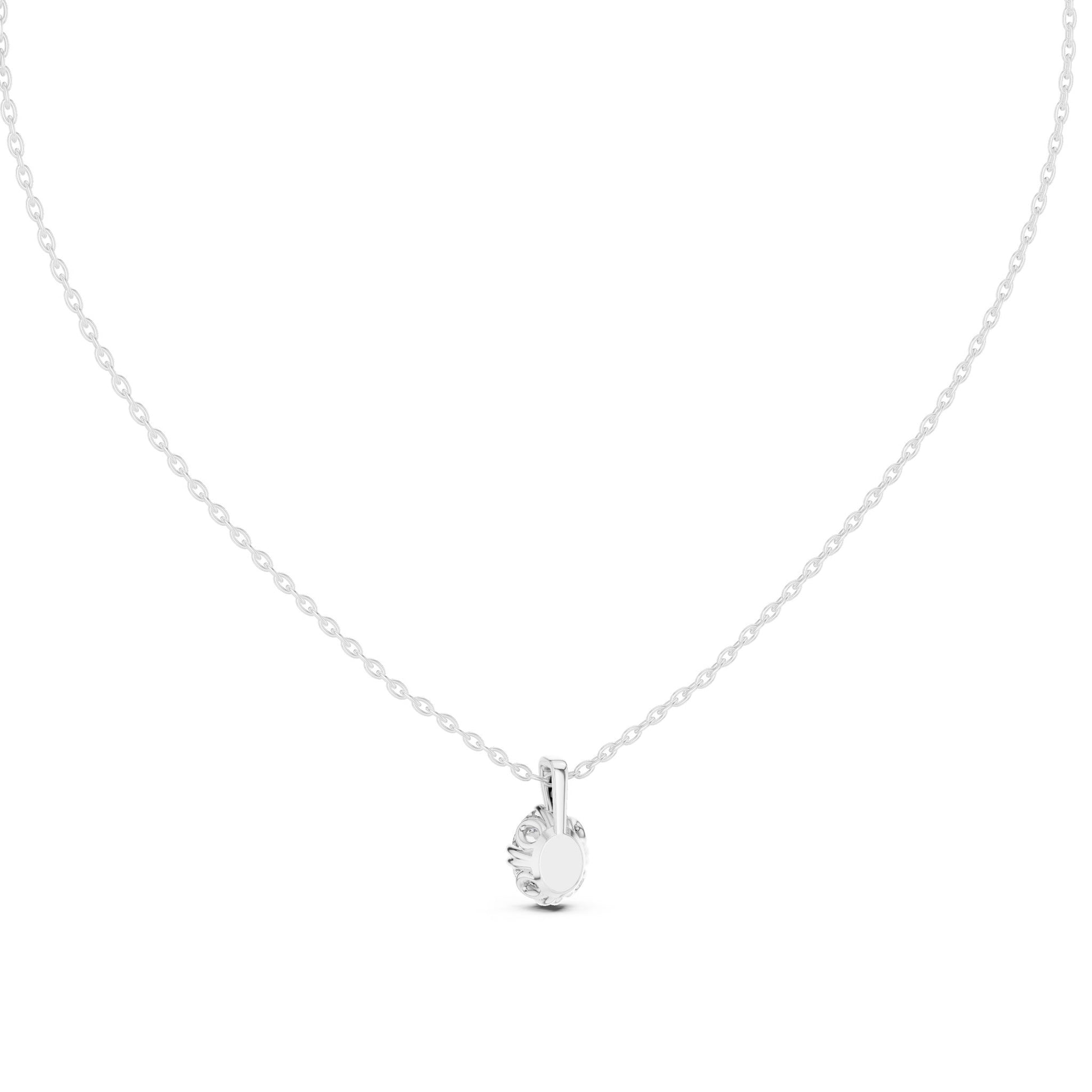 Oval Lab Grown Diamond Pendant