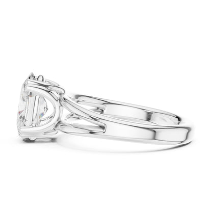 Oval Lab Grown Diamond Solitaire Engagement Ring