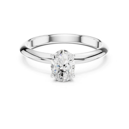 Oval Lab Grown Diamond Solitaire Engagement Ring