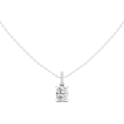 Oval Lab Grown Diamond Pendant