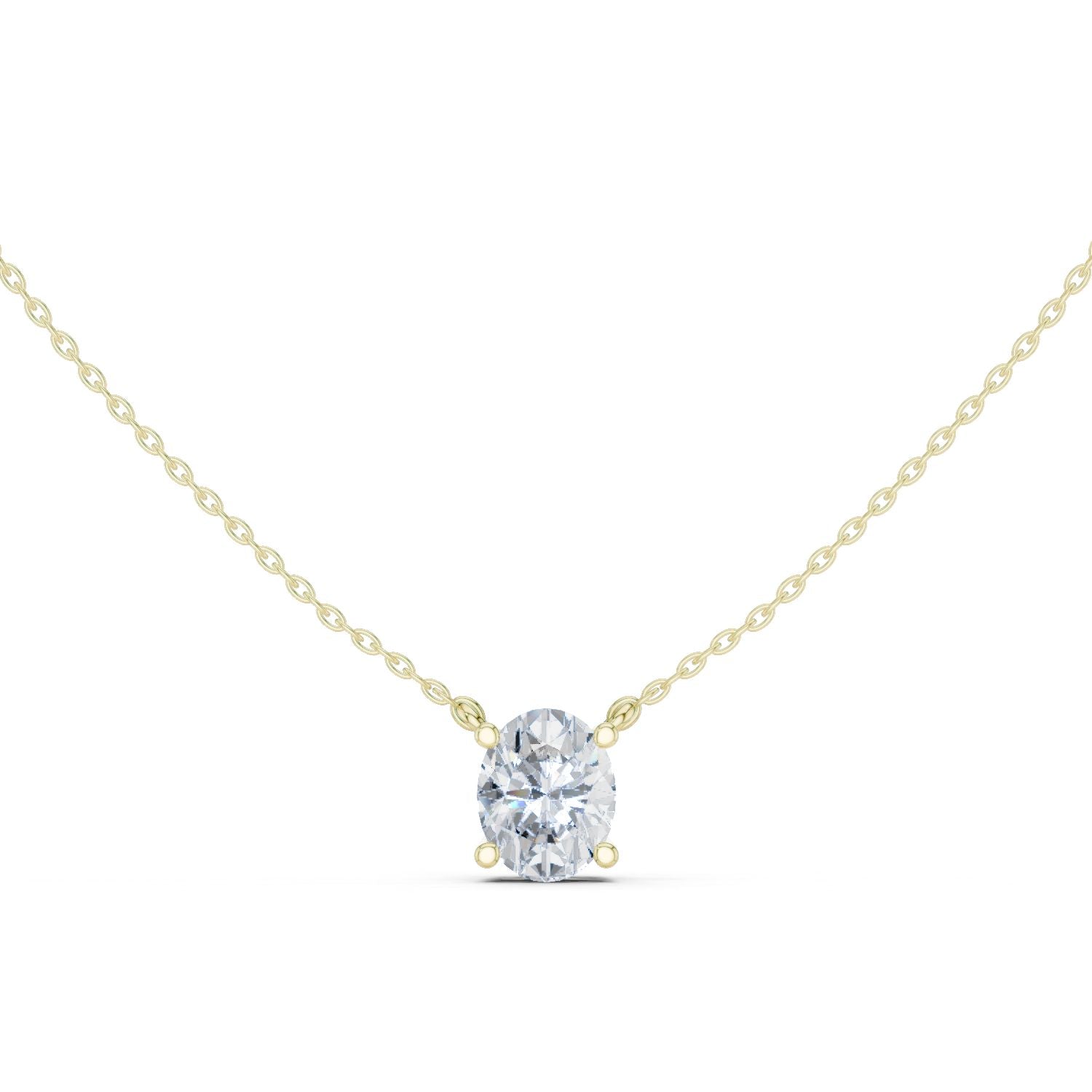 Oval Lab Grown Diamond Pendant