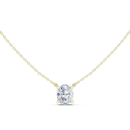 Oval Lab Grown Diamond Pendant