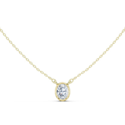 Oval Lab Grown Diamond Pendant