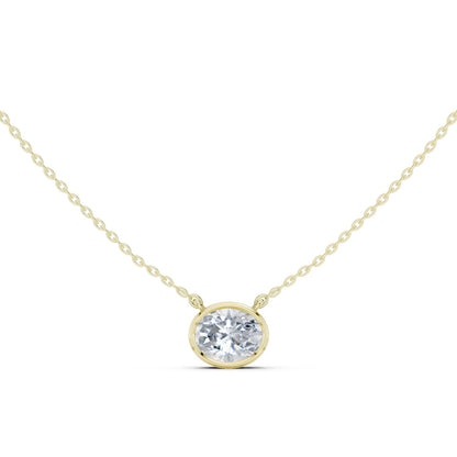 Oval Lab Grown Diamond Pendant