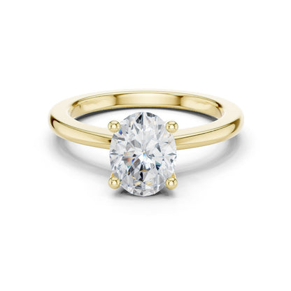 Oval Lab Grown Diamond Solitaire Engagement Ring